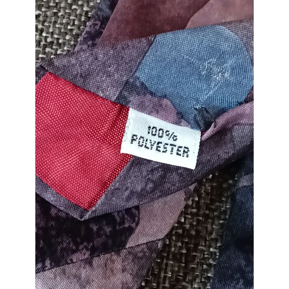 Tie 70s 80s 90s Y2K Mens Cavalieri Pink Blue 3.5 Wide 56 Long